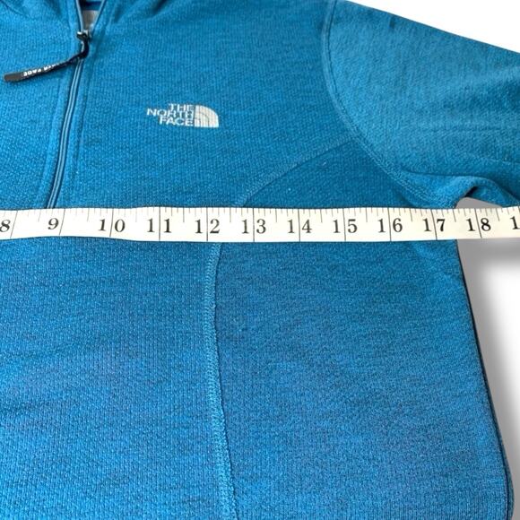 Vintage North Face Pullover Women's Size Medium Tropical Teal 1/4 Zip Pullover - Picture 6 of 7